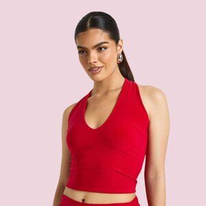 Women's Red Halter Top